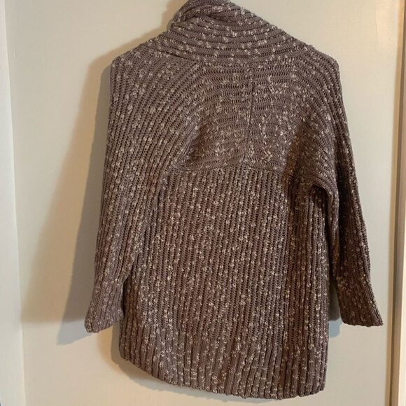 St John Sport Draped Cardigan Open Front Gray - Picture 5 of 7